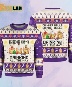 Crown Royal Drinker Bells Ugly Sweater