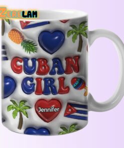 Cuba Cuban Girl Coffee Inflated Mug