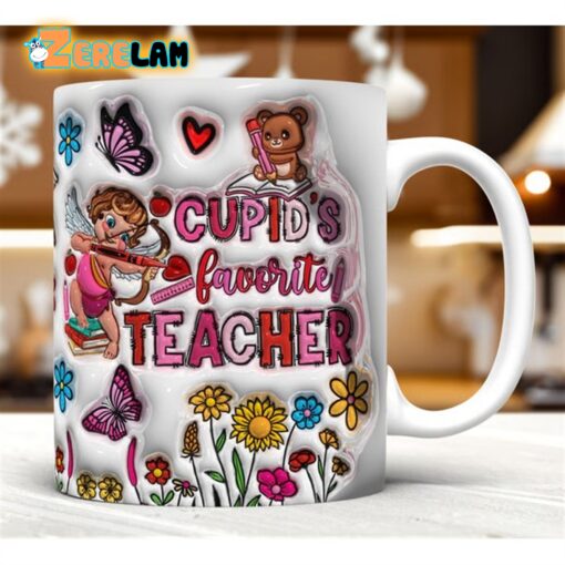 Cupid’s Favorite Teacher Inflated Mug