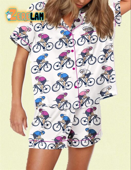 Cycling Tour Of Italy Pajama Set