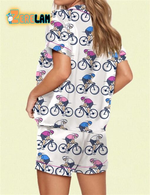Cycling Tour Of Italy Pajama Set
