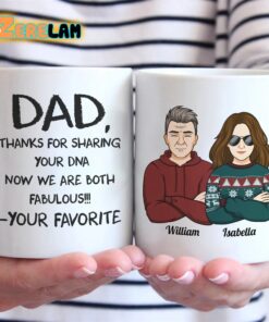 Dad Mom Thanks For Sharing Your DNA Mug Father Day