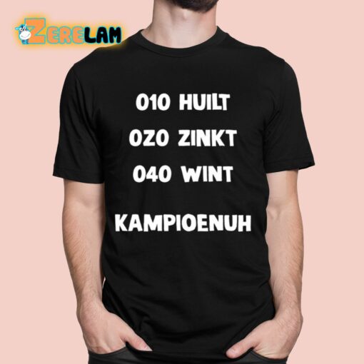 De Ajax Tacticus 010 Huilt 020 Zinkt 040 Wint Kampioenuh Shirt