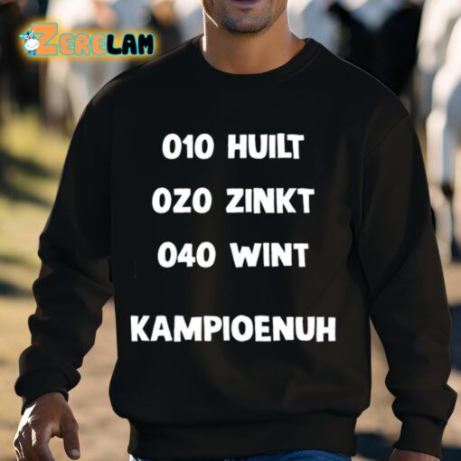 De Ajax Tacticus 010 Huilt 020 Zinkt 040 Wint Kampioenuh Shirt