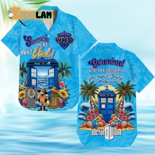 Doctor Who Summer is Here Don’t Blink Hawaiian Shirt