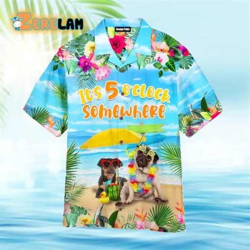 Dog Beach It’s 5 Oclock Somewhere Hawaiian Shirt