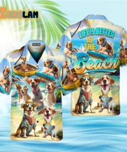 Dog Life Is Better At The Beach Surfing Lover Summer Hawaiian Shirt