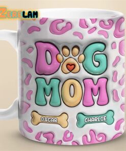Dog Mom Eat Drink And Be Merry Inflated Mug