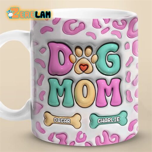 Dog Mom Eat Drink And Be Merry Inflated Mug