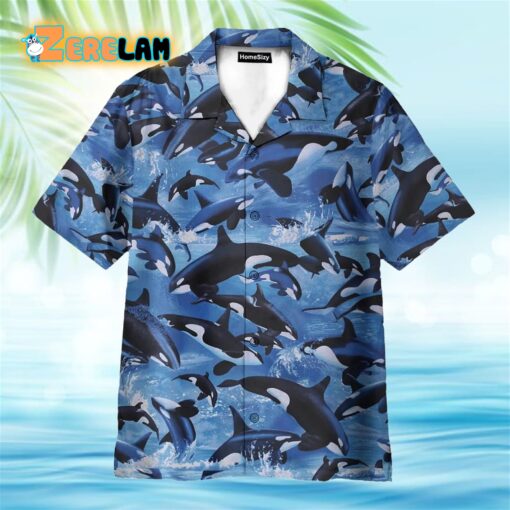 Dolphin Wave Hawaiian Shirt