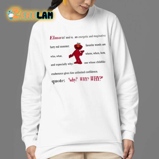 Elmo Definition An Energetic And Imaginative Shirt