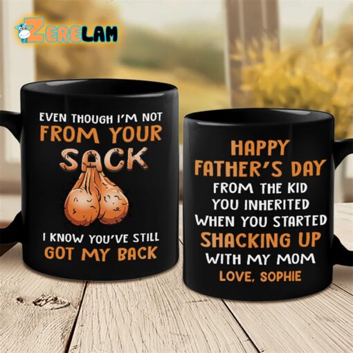 Even Thought I’m Not From Your Sack I Know You Are Still Go My Back Mug Father Day