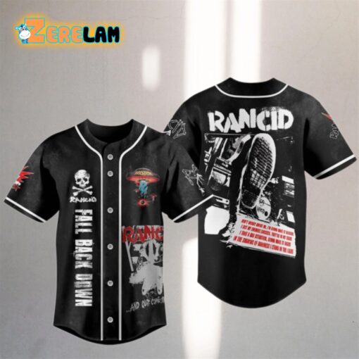 Fall Back Down Rancid Baseball Jersey