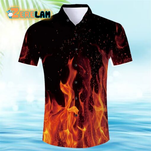 Flame Funny Hawaiian Shirt