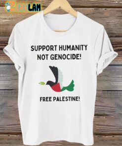 Free Palestine Support Human Not Genocide T-shirt