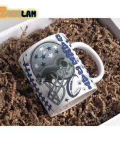 Game Day Navy Blue Inflated Mug