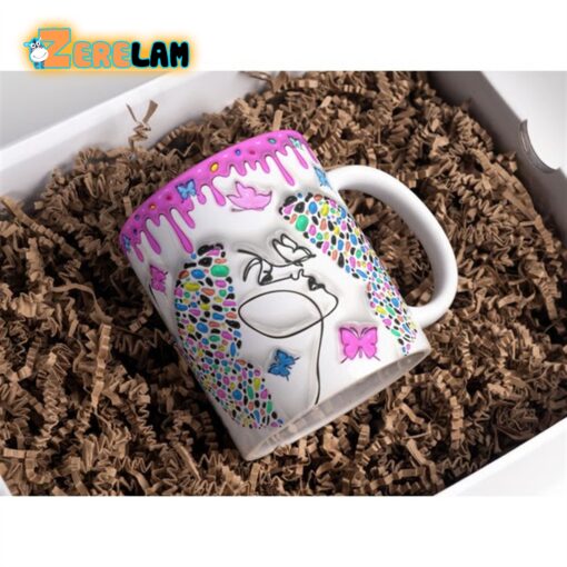 Girls With Butterfly Inflated Mug