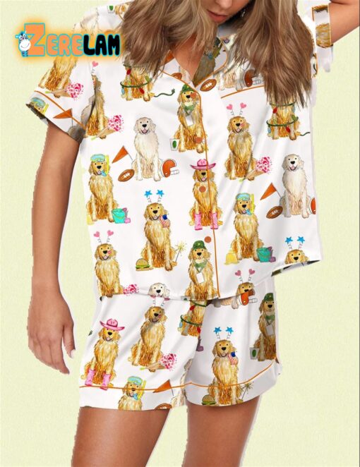 Golden Retriever Role Play Pajama Set