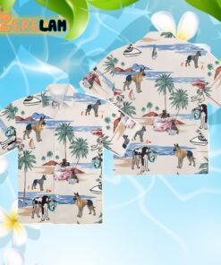Great Dane Dog Summer Beach Hawaiian Shirt