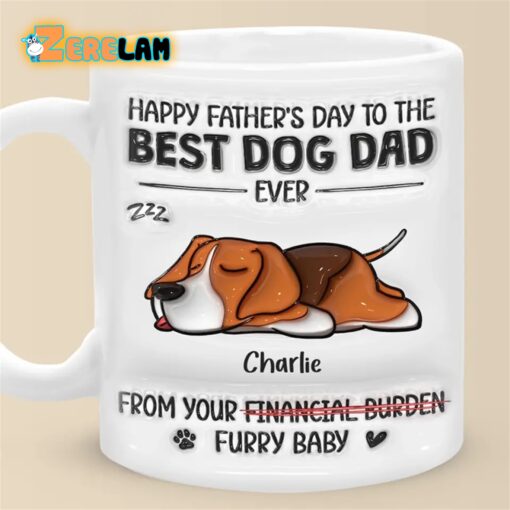 Happy Father’s Day To The Best Dog Dad Mug