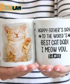 Happy Father day To The World’s Best Cat Dad I Meow You Mug Father Day
