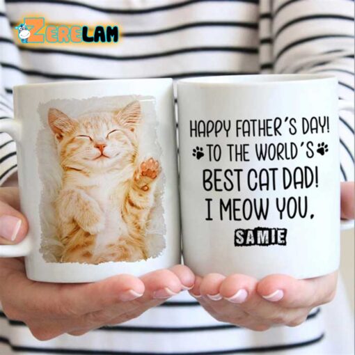 Happy Father day To The World’s Best Cat Dad I Meow You Mug Father Day