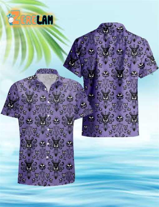 Haunted Mansion Purple Hawaiian Shirt