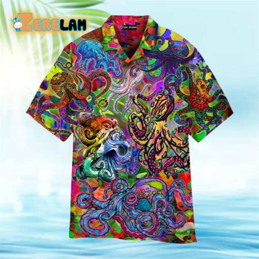 Hippie Octopus Hawaiian Shirt