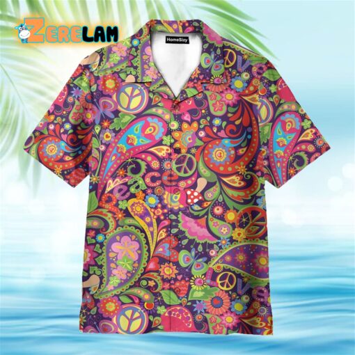 Hippie Pattern Hawaiian Shirt