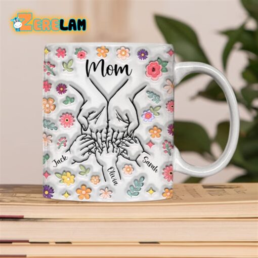 Holding Hand Inflated Mug Mother Day