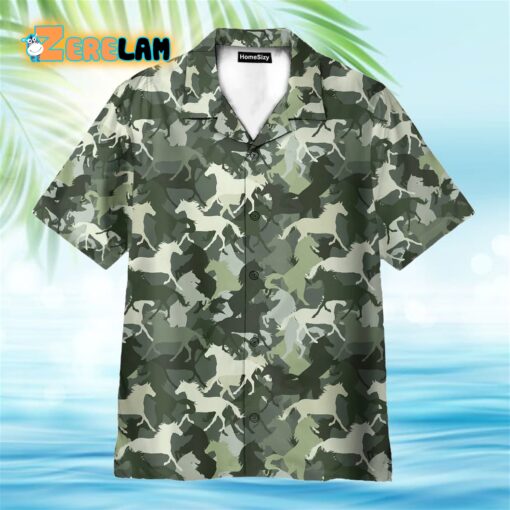 Horse Camo Hawaiian Shirt