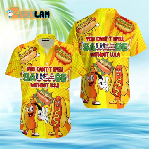 Hot Dog You Can’t Spell Sausage Hawaiian Shirt