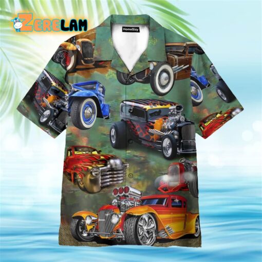 Hot Rod Car Awesome Hawaiian Shirt