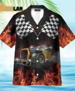 Hot Rod Car Racing Hawaiian Shirt