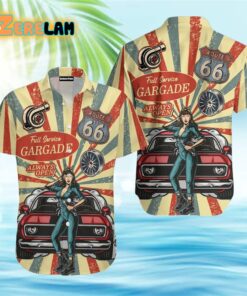 Hot Rod Vintage Garage Car Lovers Hawaiian Shirt