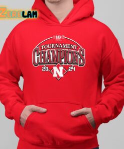 Huskers 2024 Big Ten Baseball Conference Tournament Champions Curveball Break Shirt 10 1