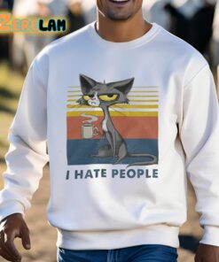 I Hate People Coffee Cat Shirt 3 1