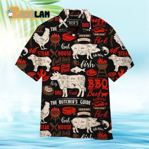 I Love The Smell Of BBQ In The Morning Barbeque Black Hawaiian Shirt