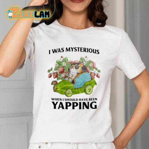 I Was Mysterious When I Should Have Been Yapping Shirt