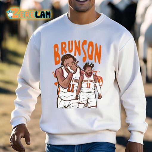 Jalen Brunson Cartoon Knicks Player Shirt