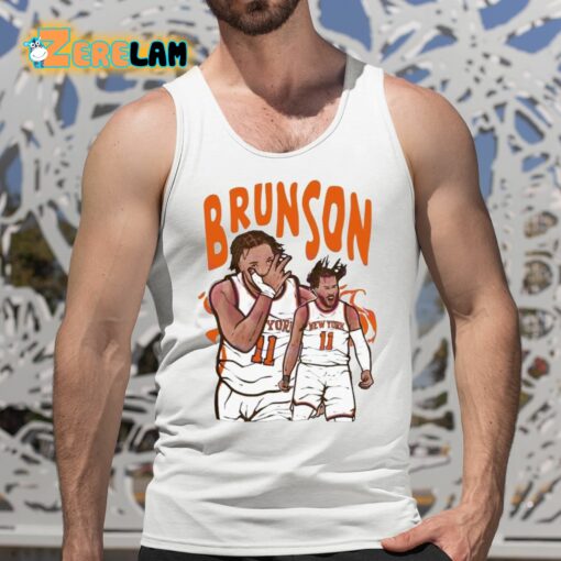 Jalen Brunson Cartoon Knicks Player Shirt
