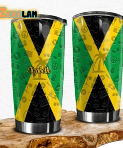 Jamaica Flag And Symbols Tumbler