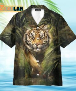 Jungle Tiger Tropical Hawaiian Shirt