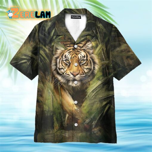 Jungle Tiger Tropical Hawaiian Shirt