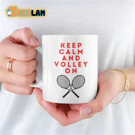 Keep Calm And Volley On Mug Father Day
