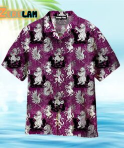 Kentucky Derby Heradlic Horse Lion And Eagle Hawaiian Shirt