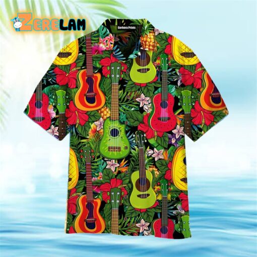 King Kameha Ukulele Music Instrument Tropical Hawaiian Shirt