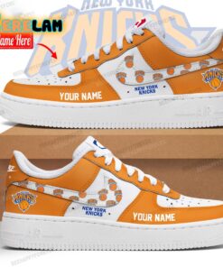 Knicks Air Force Custom Name Shoes