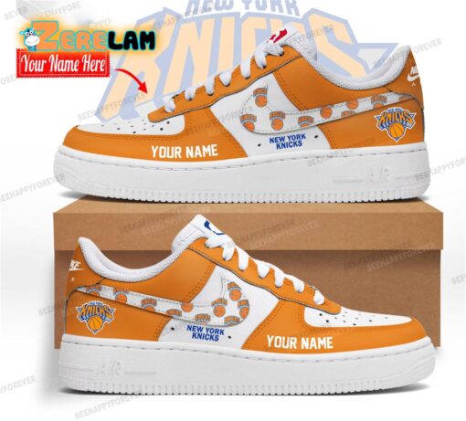 Knicks Air Force Custom Name Shoes
