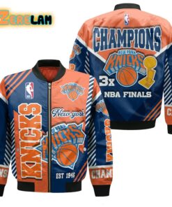 Knicks Champions 3X Finals Bomber Jacket